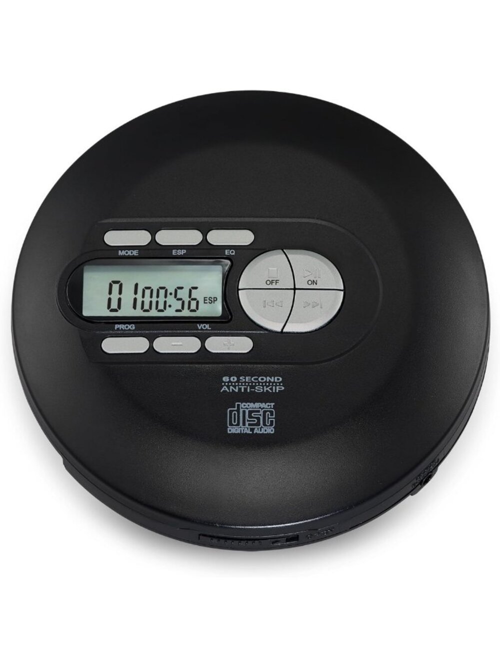 Portable CD Player with Anti-Skip Technology & Stereo Earbuds - Compact